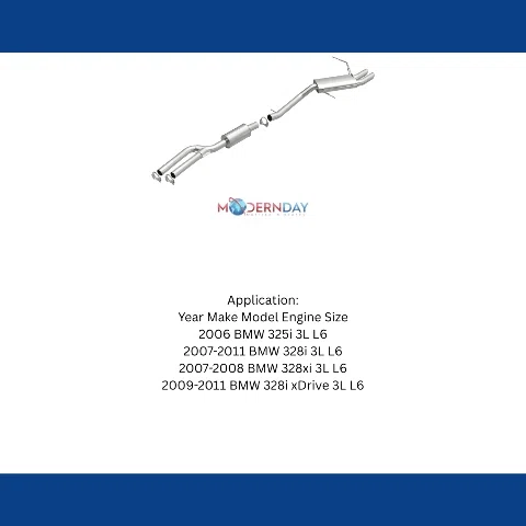 Fits 2006-2011 BMW Direct-Fit Replacement Exhaust System 106-0786
